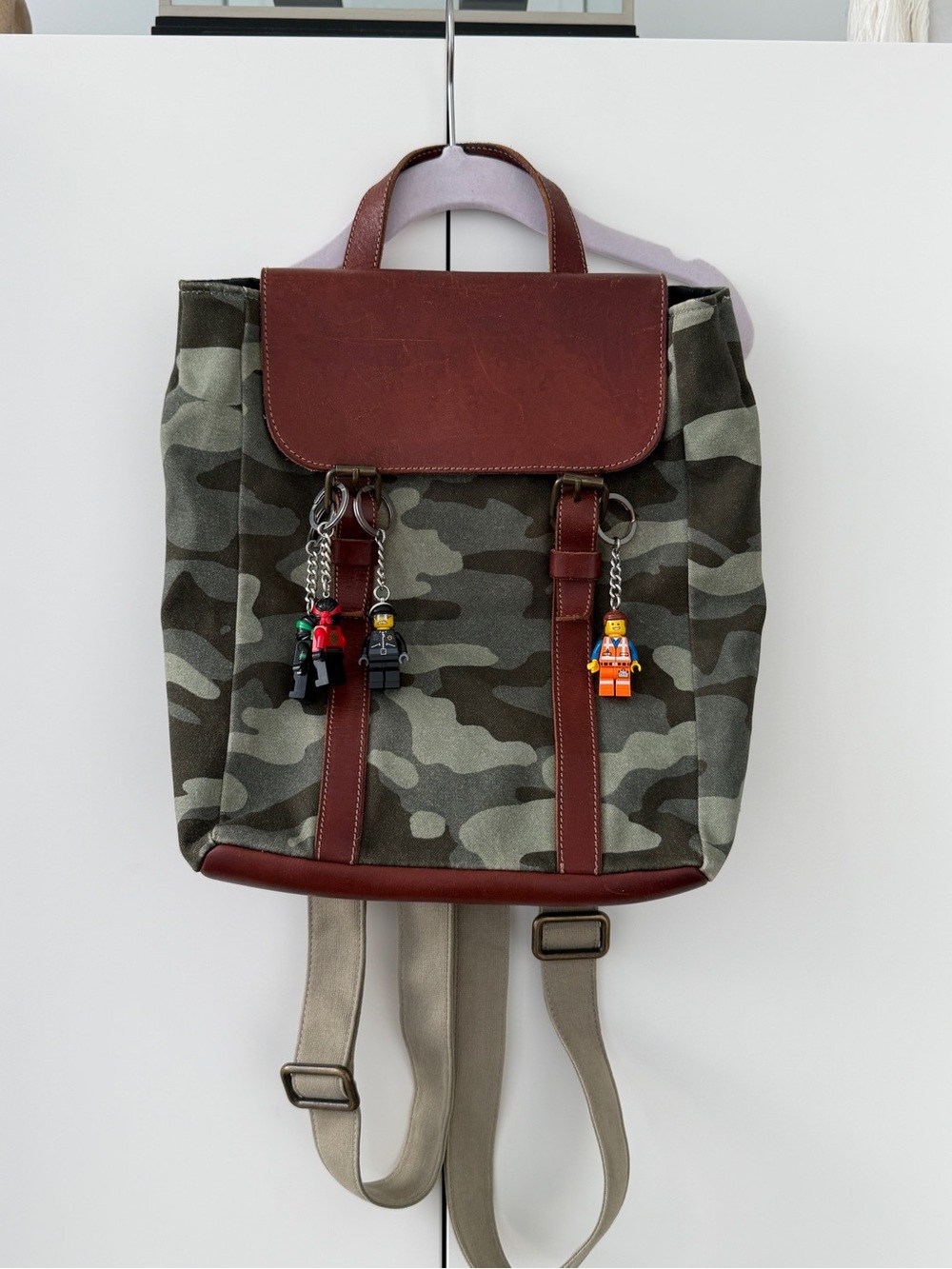 IL Gufo camouflage canvas backpack child. Age5-10